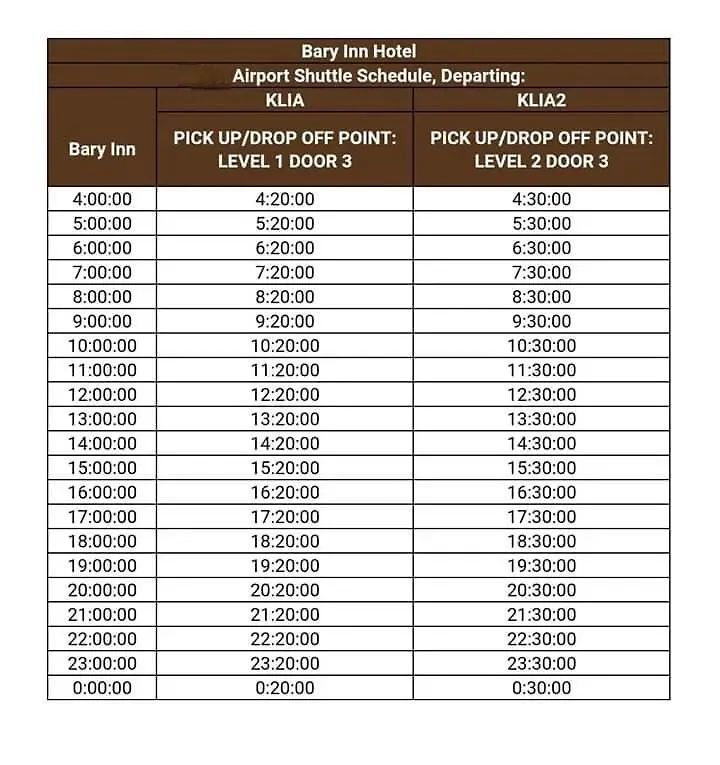 Bary Inn, Klia & Klia2 - 24 Hours Free Airport Pick-Up Sepang Malaysia